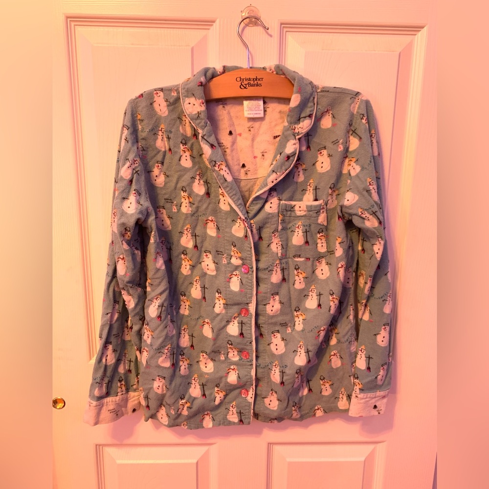 SET Snowman Pjs